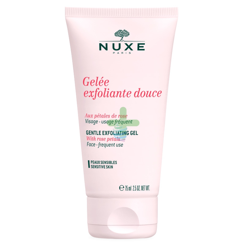 Nuxe Linea Petales de Rose Gelee Exfoliante Douce Esfoliante Viso Delicato 75 ml