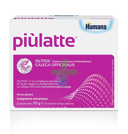 Humana Linea Gravidanza e Allattamento PiÃ¹ Latte Integratore Alimentare 14  Buste