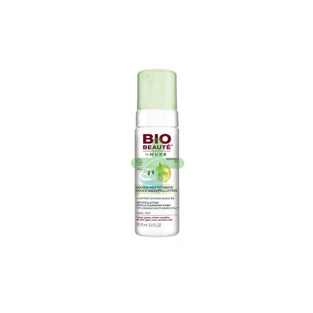 Nuxe Linea Bio-Beaut Mousse Detergente Anti-Inquinamento Delicata 150 ml